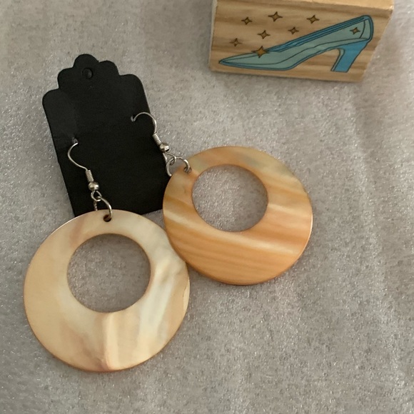 Vintage Dazzlers Drop Pave Hoops Earrings - Picture 5 of 7